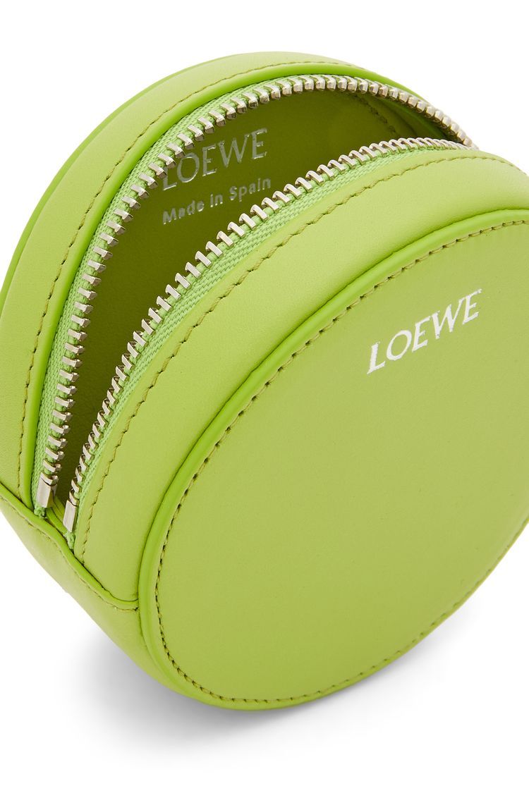 Pebble cookie key holder in shiny nappa calfskin