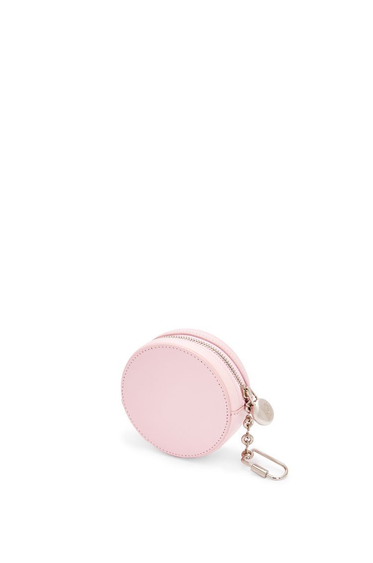 Pebble cookie key holder in shiny nappa calfskin
