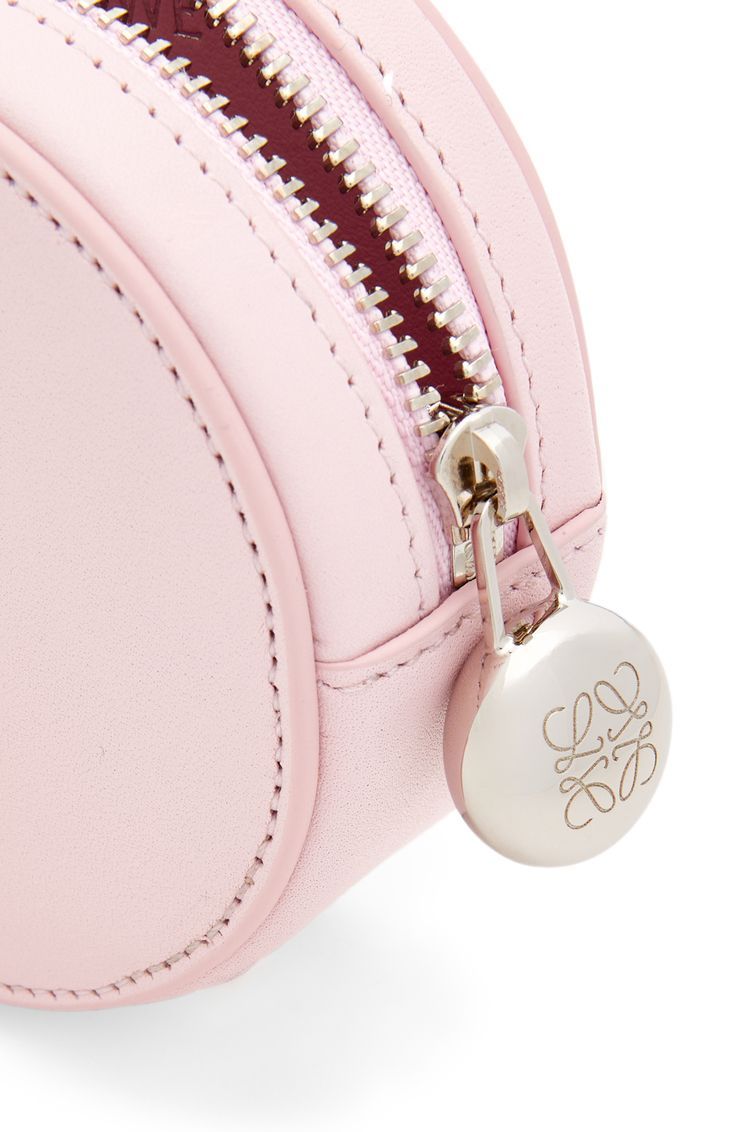 Pebble cookie key holder in shiny nappa calfskin