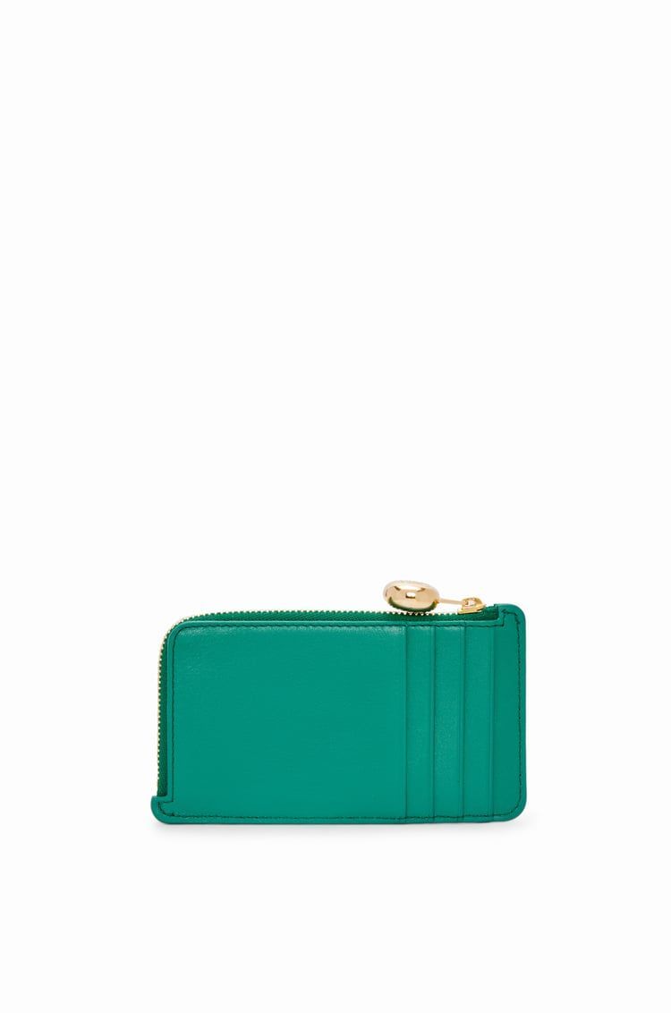 Pebble coin cardholder in shiny nappa calfskin