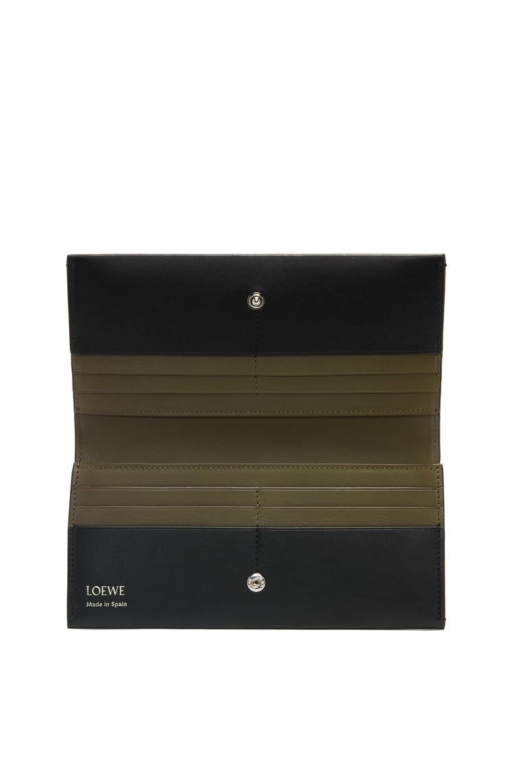 Long wallet in shiny nappa calfskin
