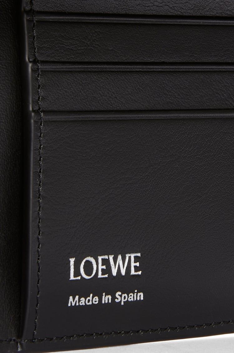 Folded wallet in shiny nappa calfskin
