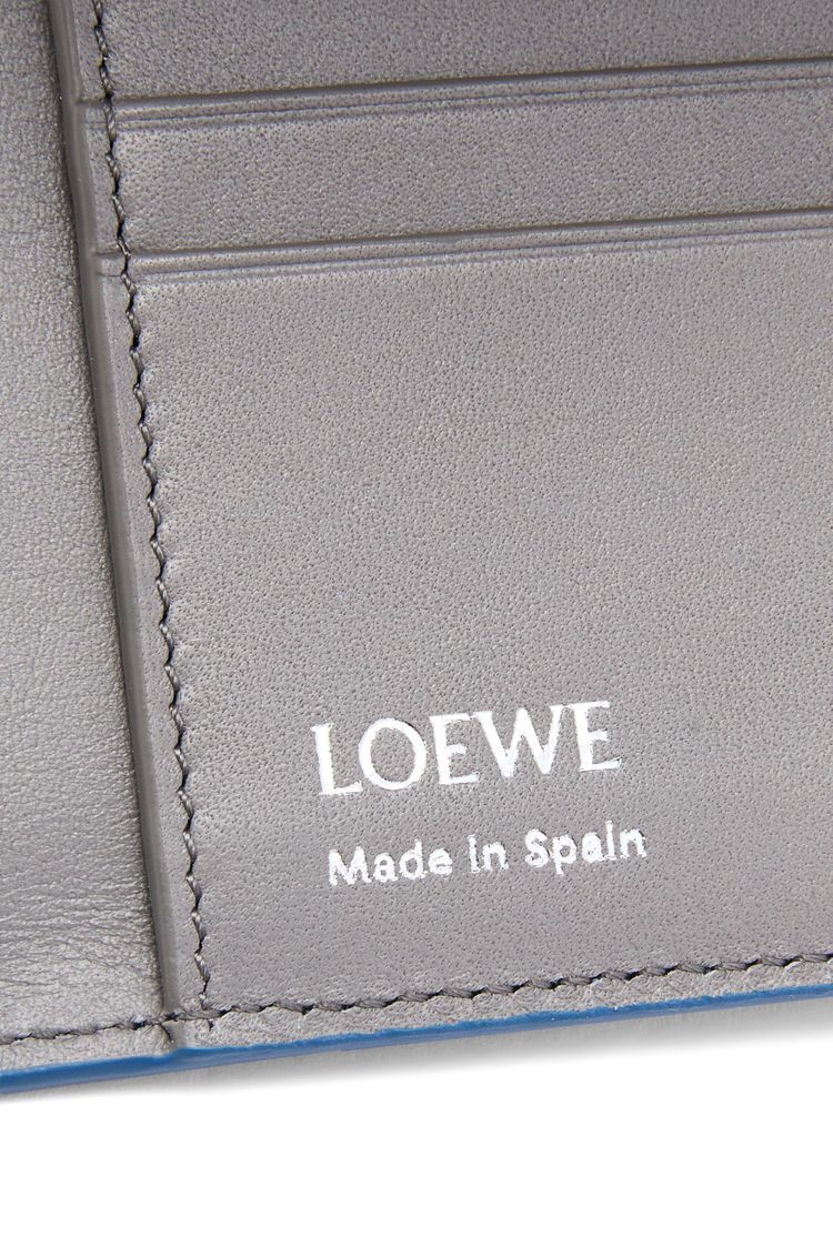 Folded wallet in shiny nappa calfskin