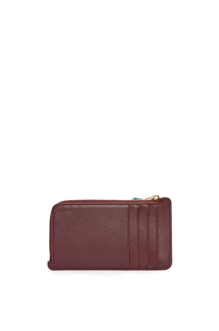 Knot coin cardholder in shiny nappa calfskin