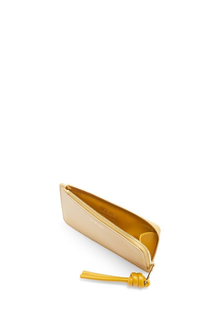 Knot coin cardholder in shiny nappa calfskin