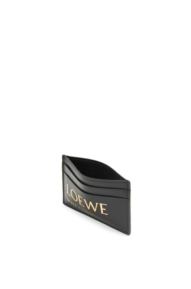 Embossed LOEWE plain cardholder in shiny nappa calfskin