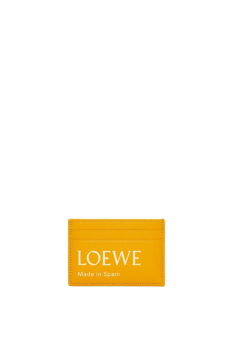 Embossed LOEWE plain cardholder in shiny nappa calfskin