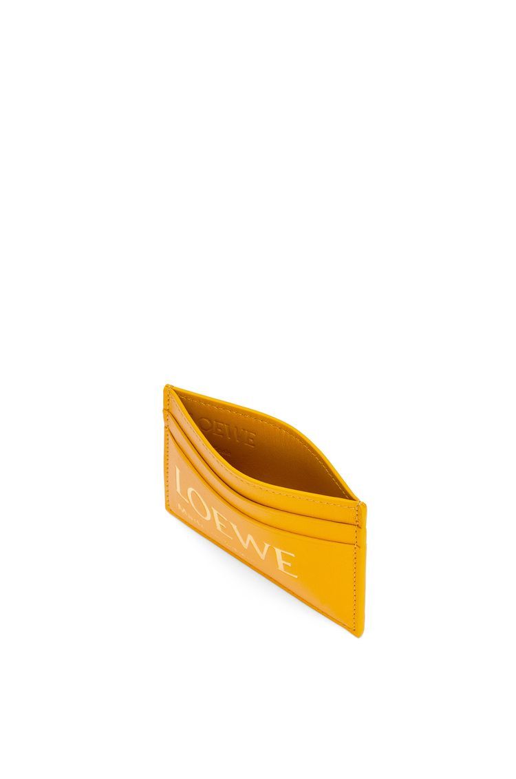 Embossed LOEWE plain cardholder in shiny nappa calfskin