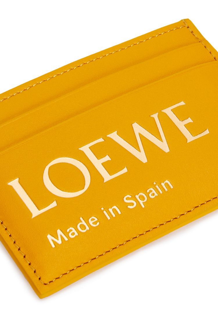 Embossed LOEWE plain cardholder in shiny nappa calfskin