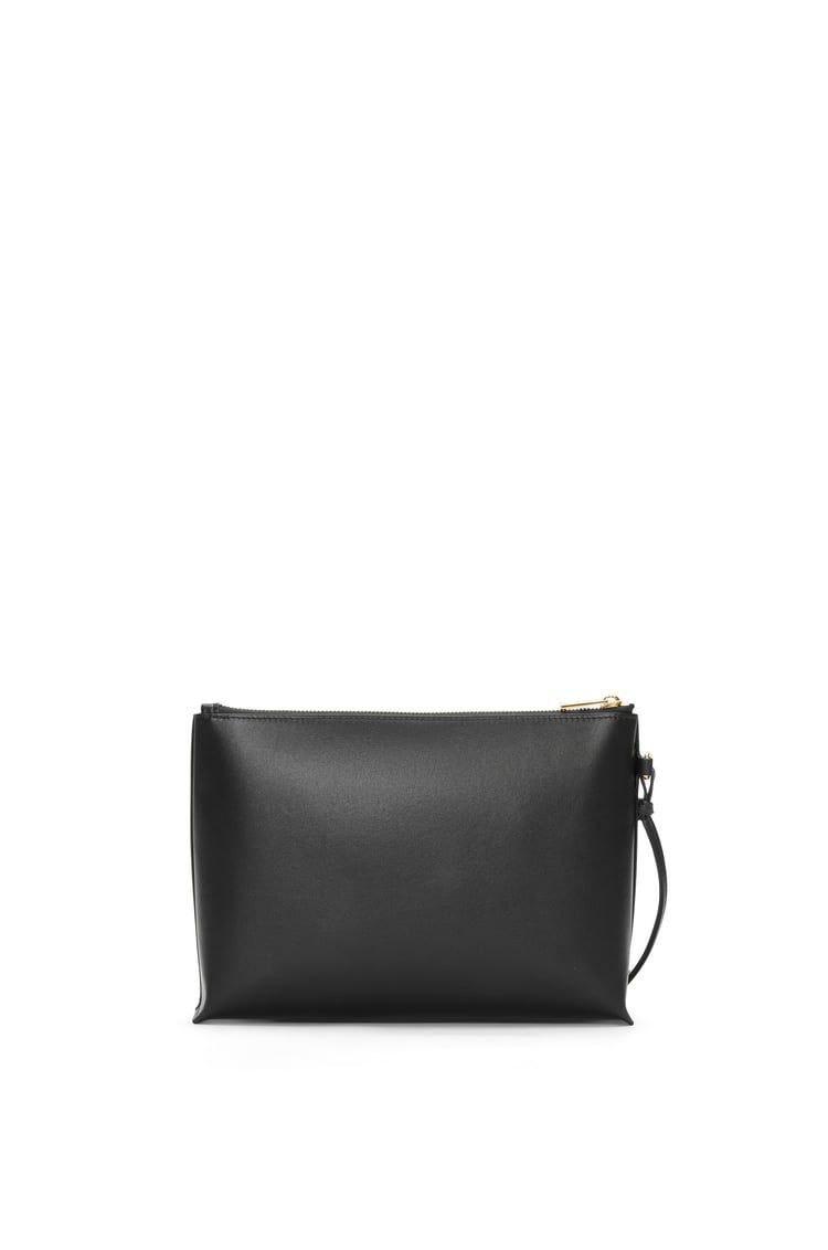 Embossed LOEWE T Pouch in shiny nappa calfskin