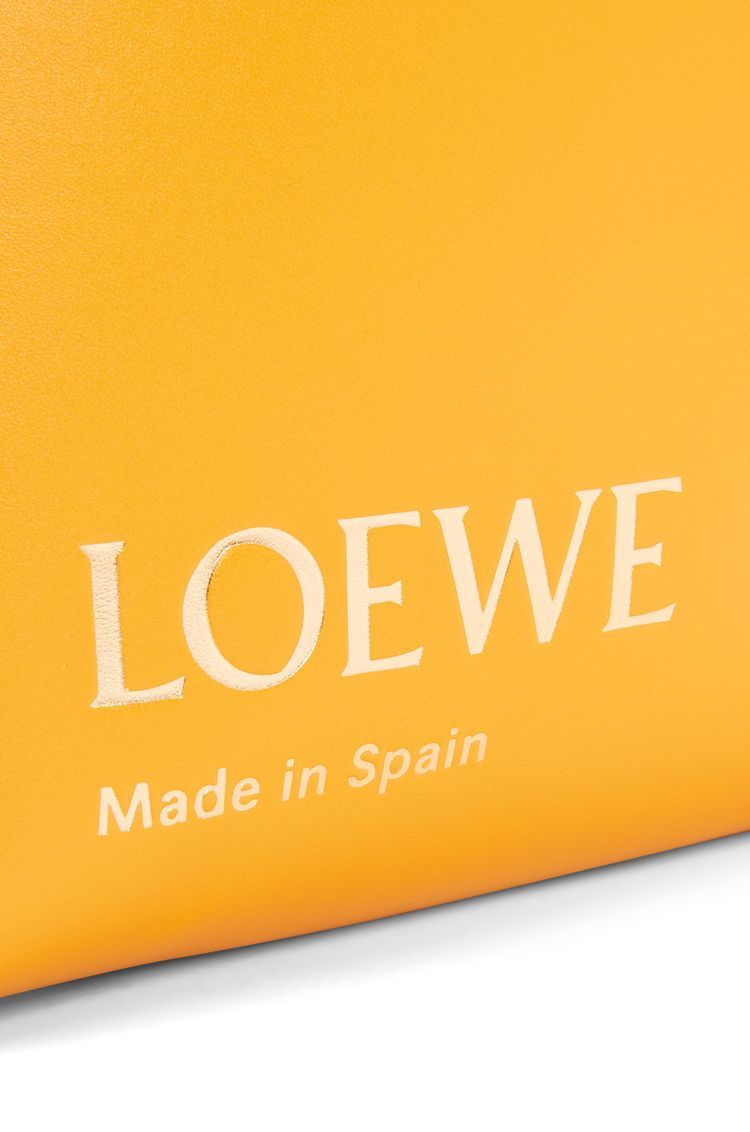 Embossed LOEWE T Pouch in shiny nappa calfskin