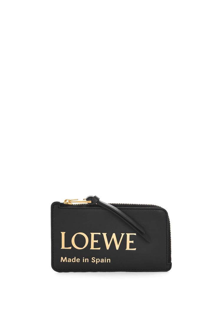 Embossed LOEWE coin cardholder in shiny nappa calfskin