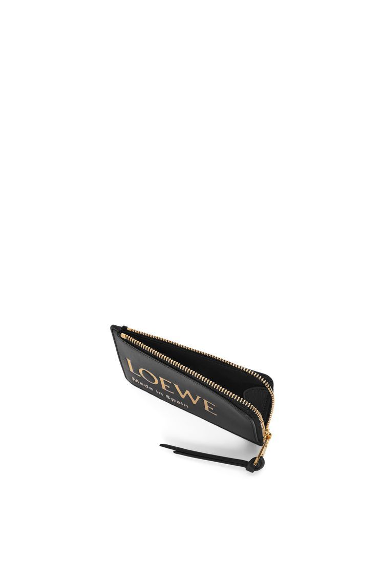 Embossed LOEWE coin cardholder in shiny nappa calfskin