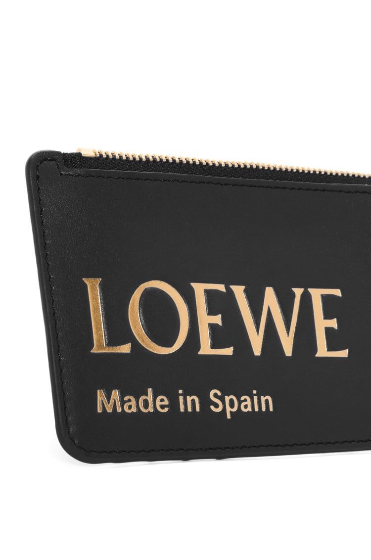 Embossed LOEWE coin cardholder in shiny nappa calfskin
