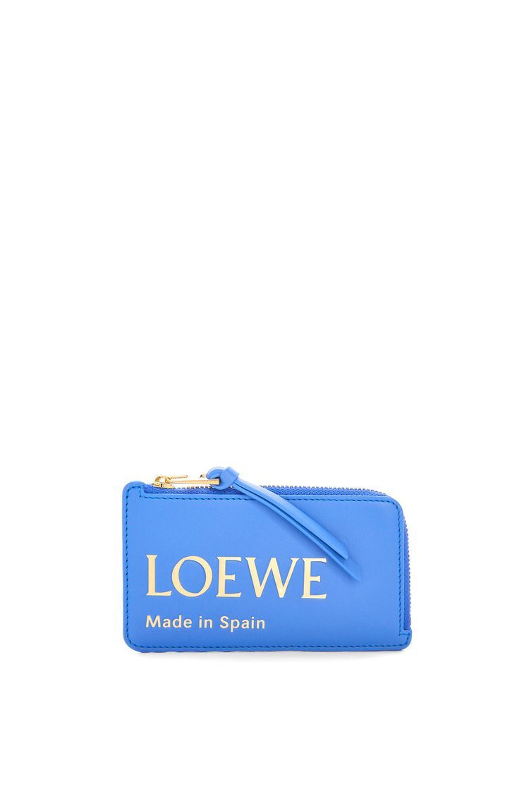 Embossed LOEWE coin cardholder in shiny nappa calfskin