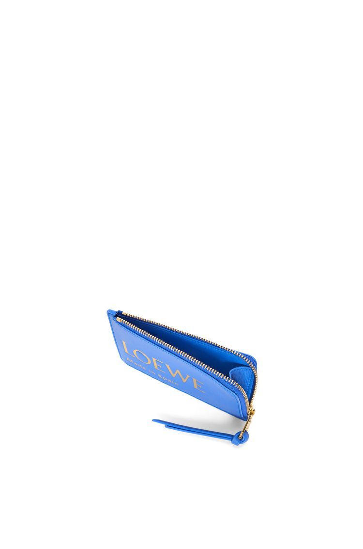 Embossed LOEWE coin cardholder in shiny nappa calfskin
