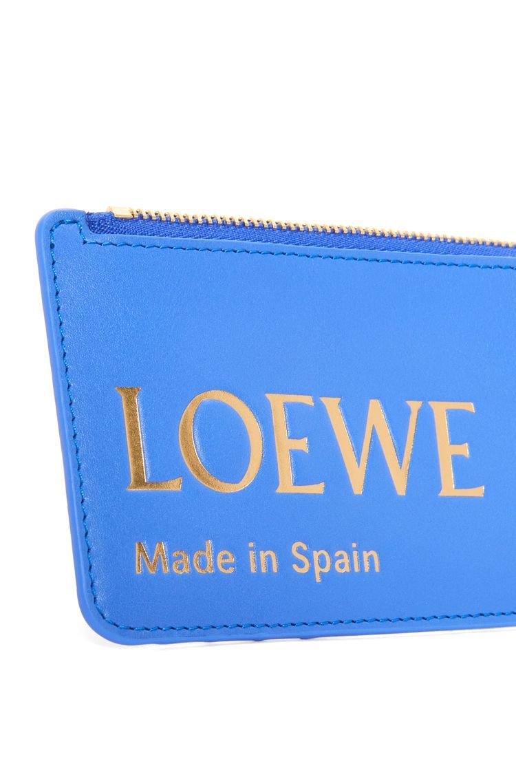 Embossed LOEWE coin cardholder in shiny nappa calfskin
