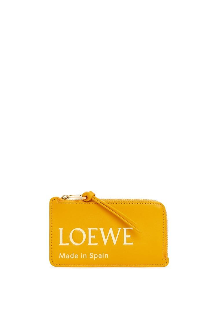 Embossed LOEWE coin cardholder in shiny nappa calfskin