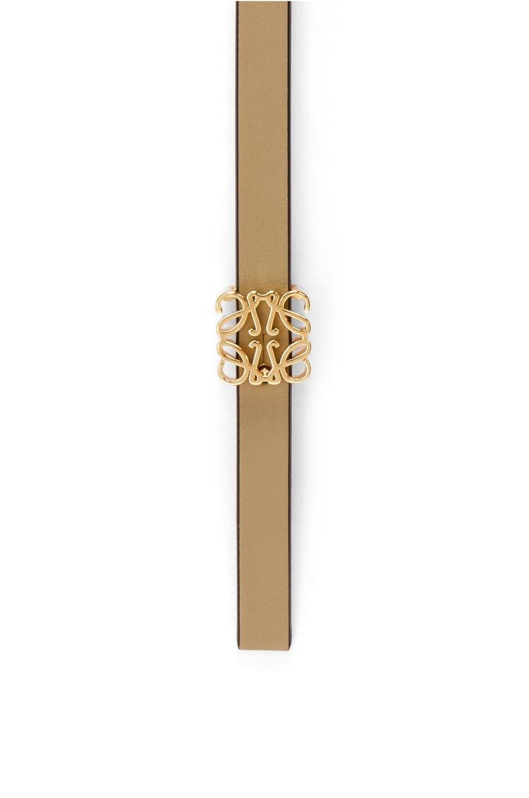 Reversible Anagram cube belt in smooth calfskin