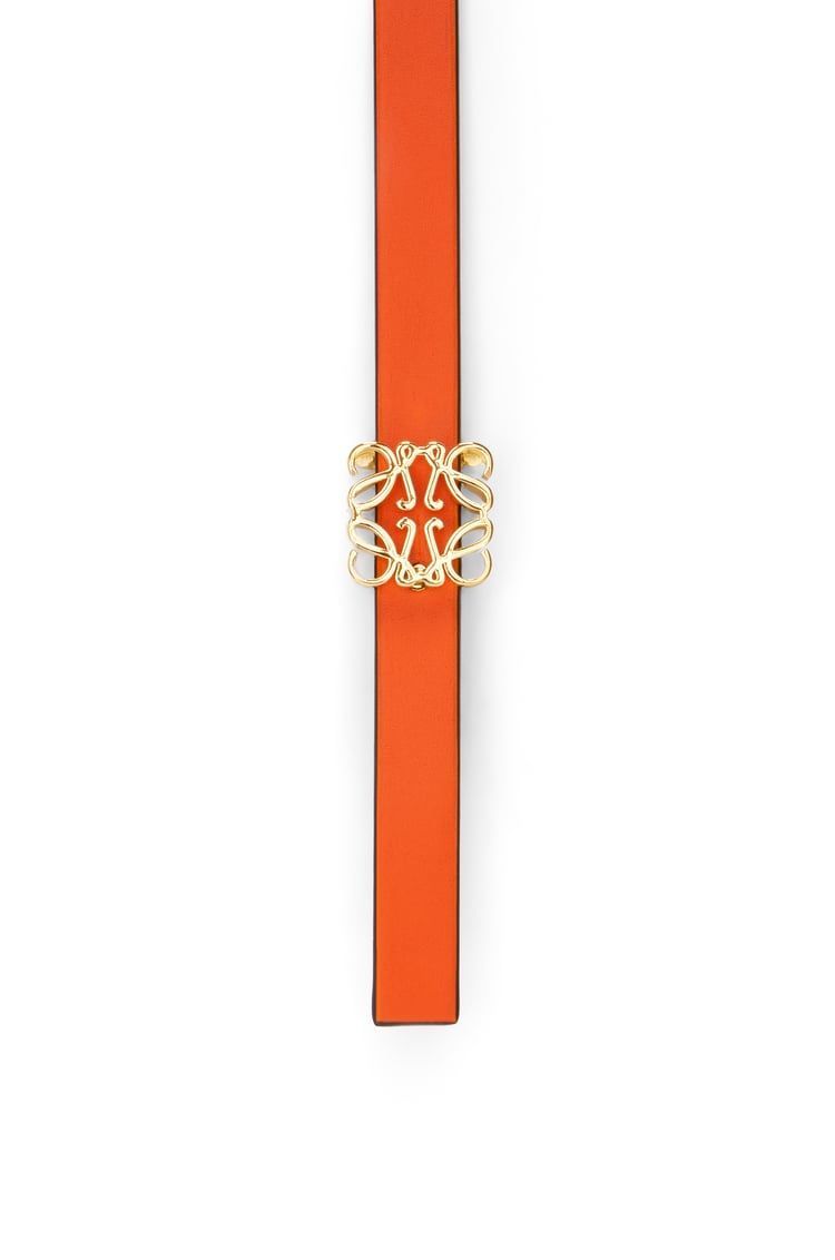 Reversible Anagram cube belt in smooth calfskin