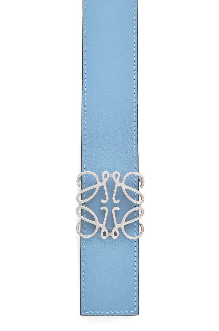 Reversible Anagram belt in soft grained calfskin and smooth calfskin
