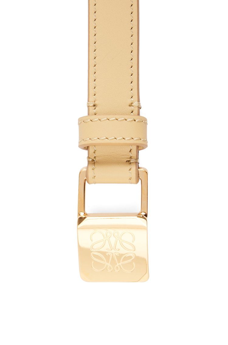 Amazona padlock belt in smooth calfskin