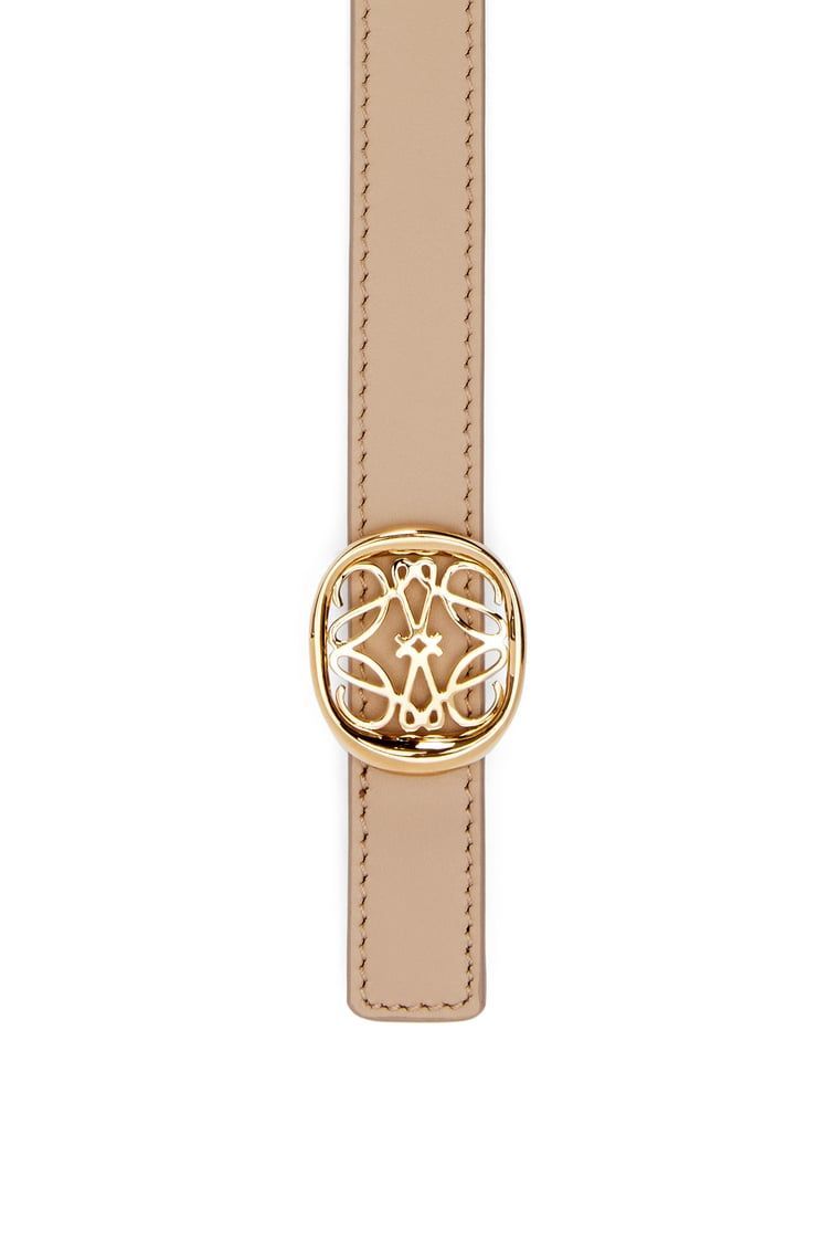 Reversible Anagram Ellipse belt in smooth calfskin