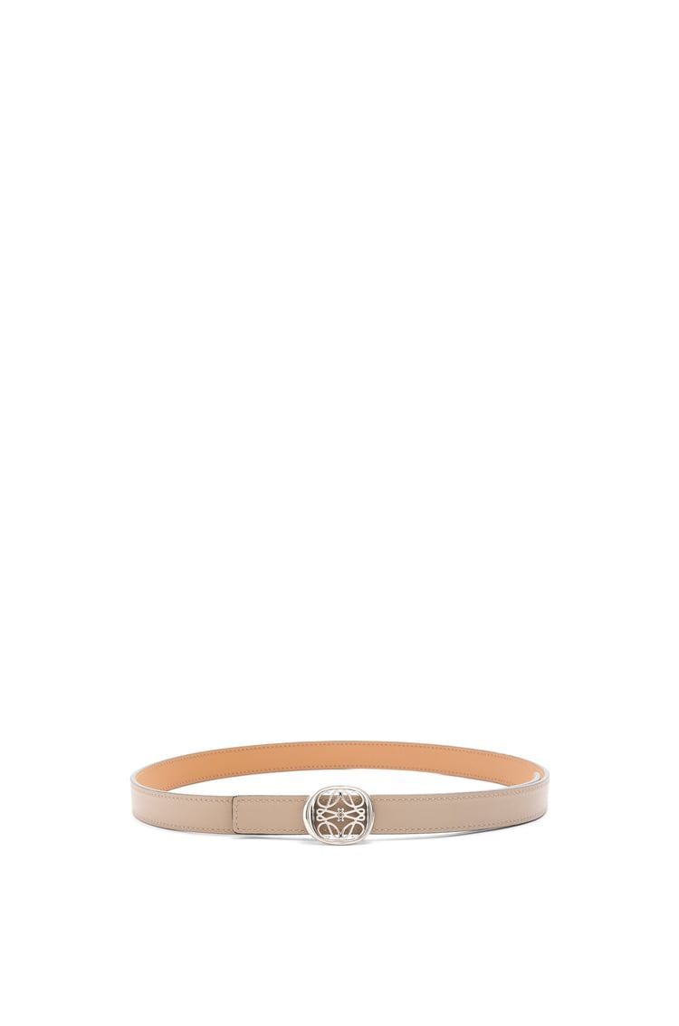 Reversible Anagram Ellipse belt in smooth calfskin