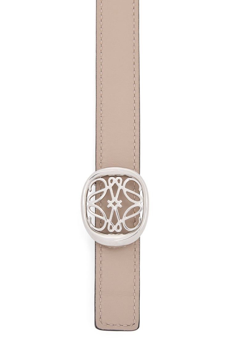 Reversible Anagram Ellipse belt in smooth calfskin