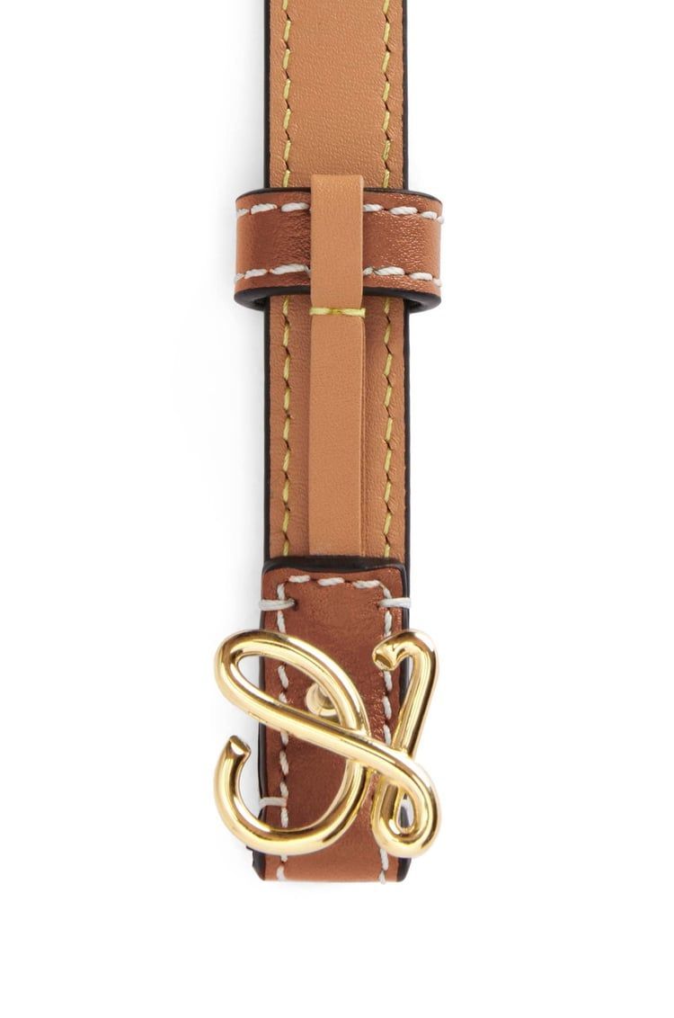 Belt in smooth calfskin