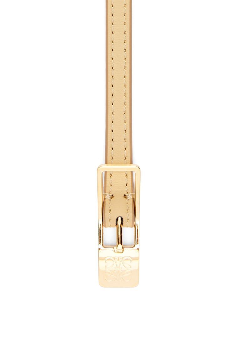 Amazona padlock belt in smooth calfskin
