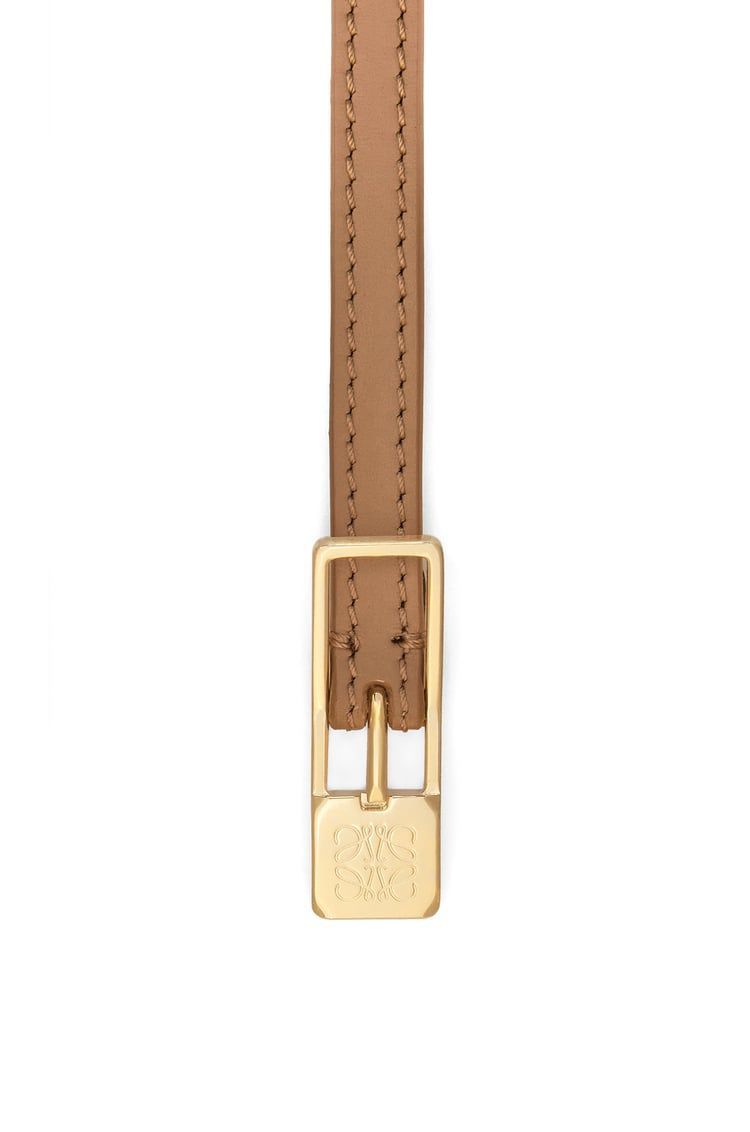 Amazona padlock belt in smooth calfskin