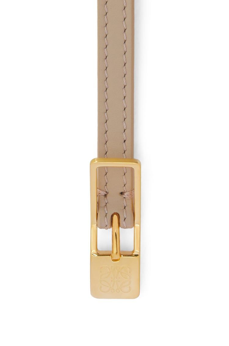 Amazona padlock belt in smooth calfskin
