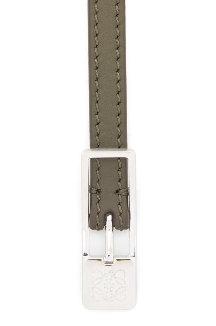 Amazona padlock belt in smooth calfskin