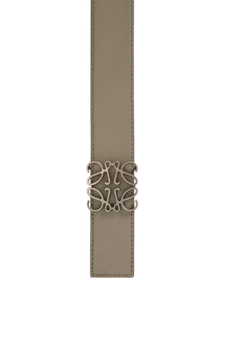 Reversible Anagram belt in soft grained calfskin and smooth calfskin