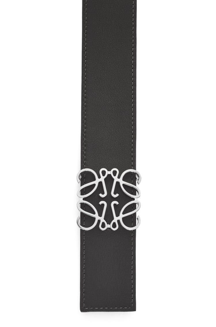 Reversible Anagram belt in soft grained calfskin and smooth calfskin