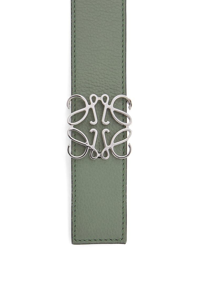 Reversible Anagram belt in soft grained calfskin and smooth calfskin