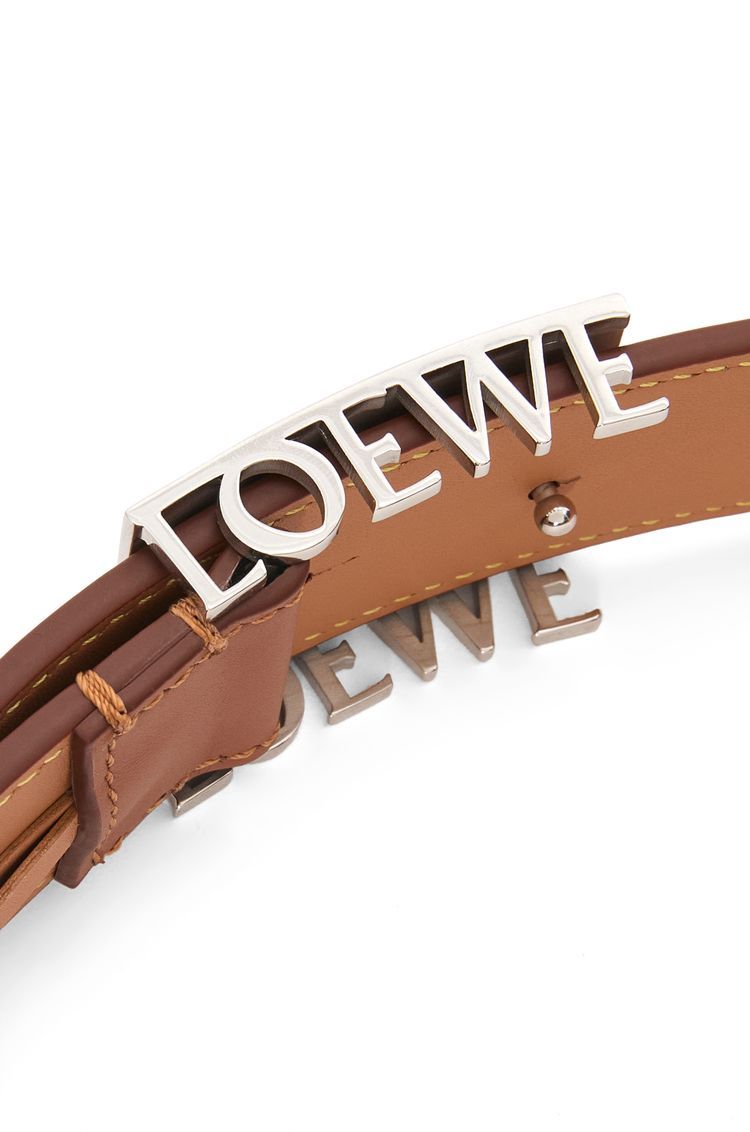 LOEWE plaque belt in smooth calfskin