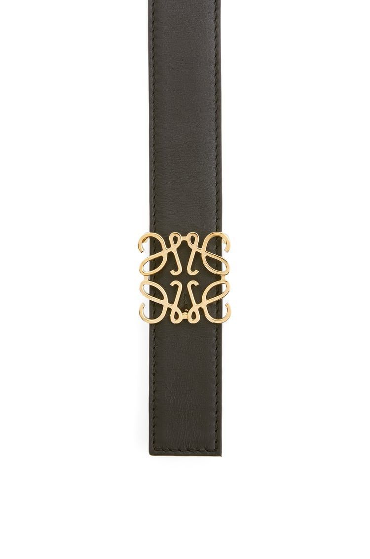 Reversible Repeat belt in silk calfskin
