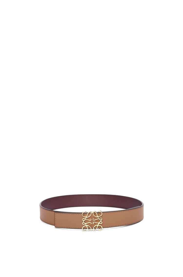 Reversible Anagram belt in smooth calfskin