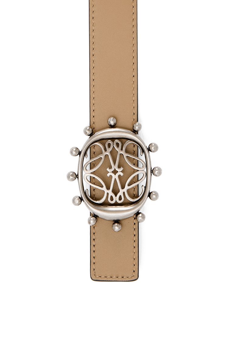 Reversible Anagram Ellipse belt in smooth calfskin