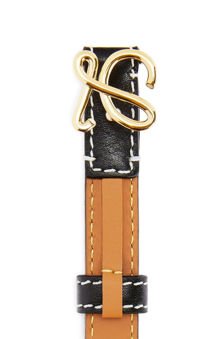 Belt in smooth calfskin