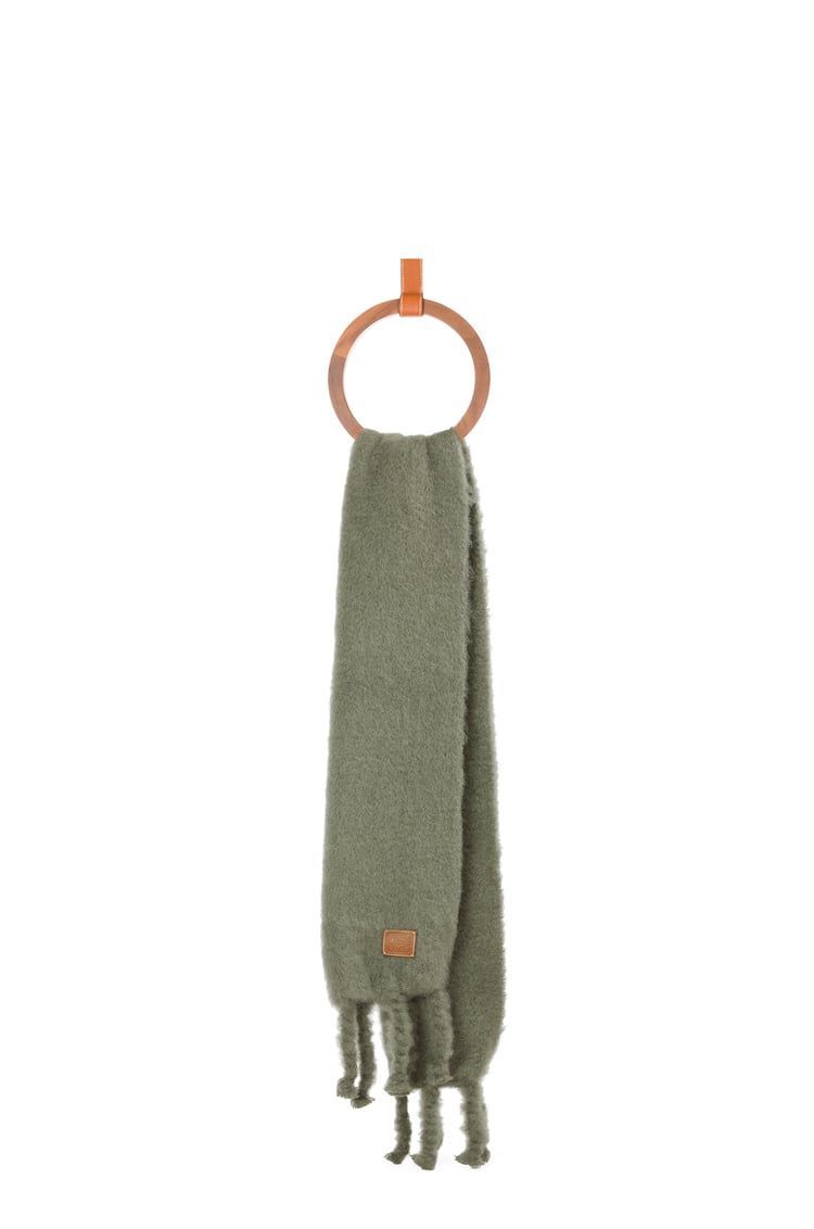 Scarf in mohair and wool