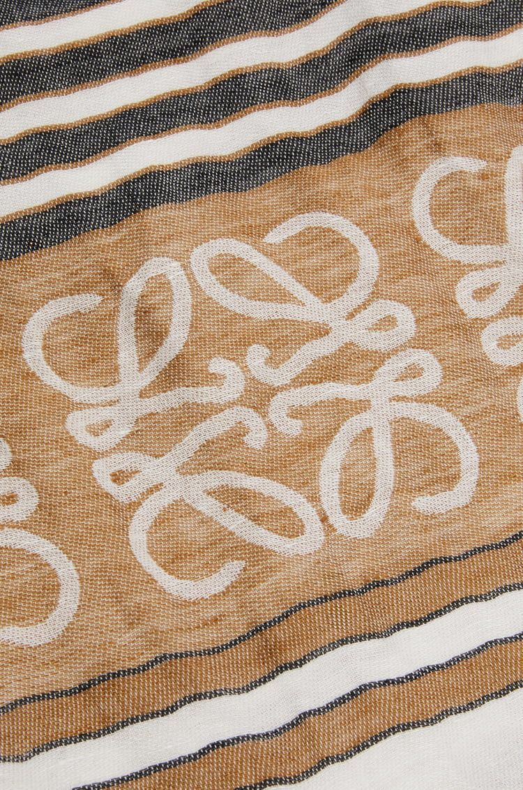 Scarf in linen and cotton