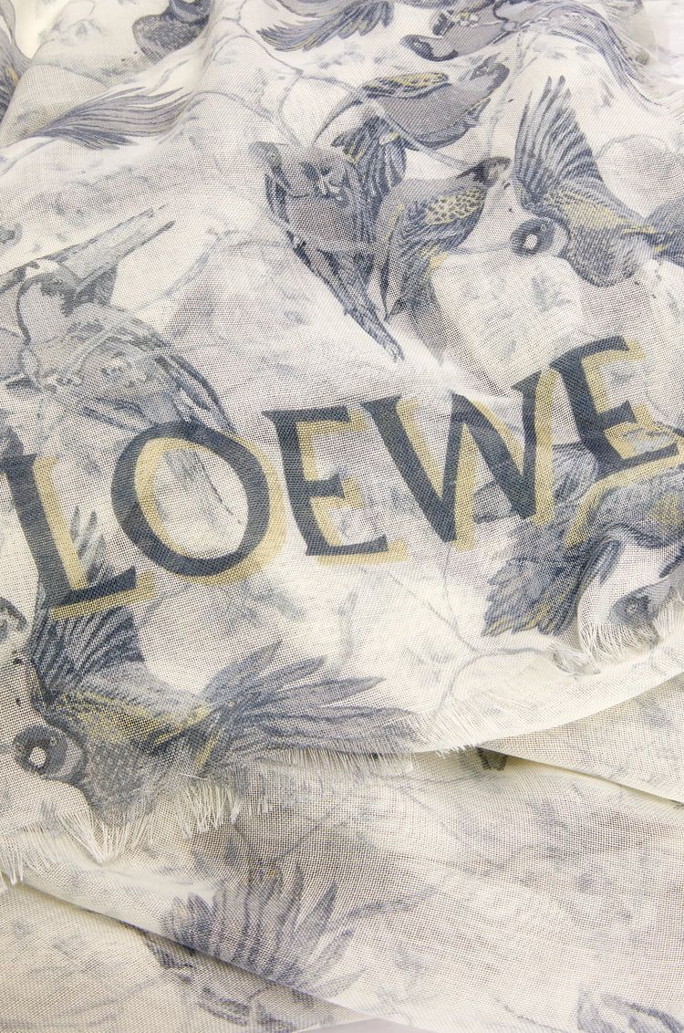 Shawl in cashmere and silk