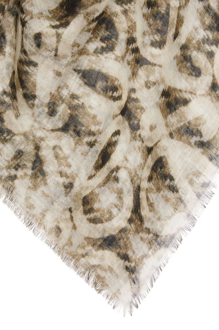 Shawl in cashmere and silk