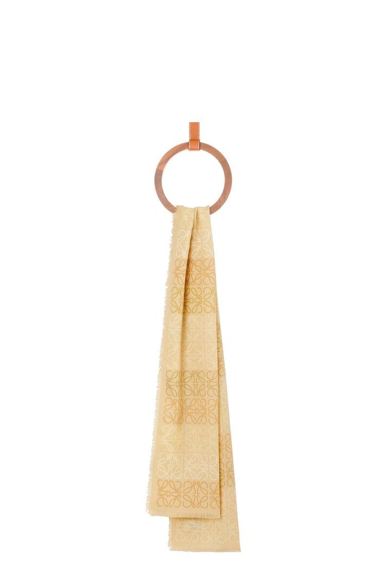 Anagram scarf in wool, silk and cashmere