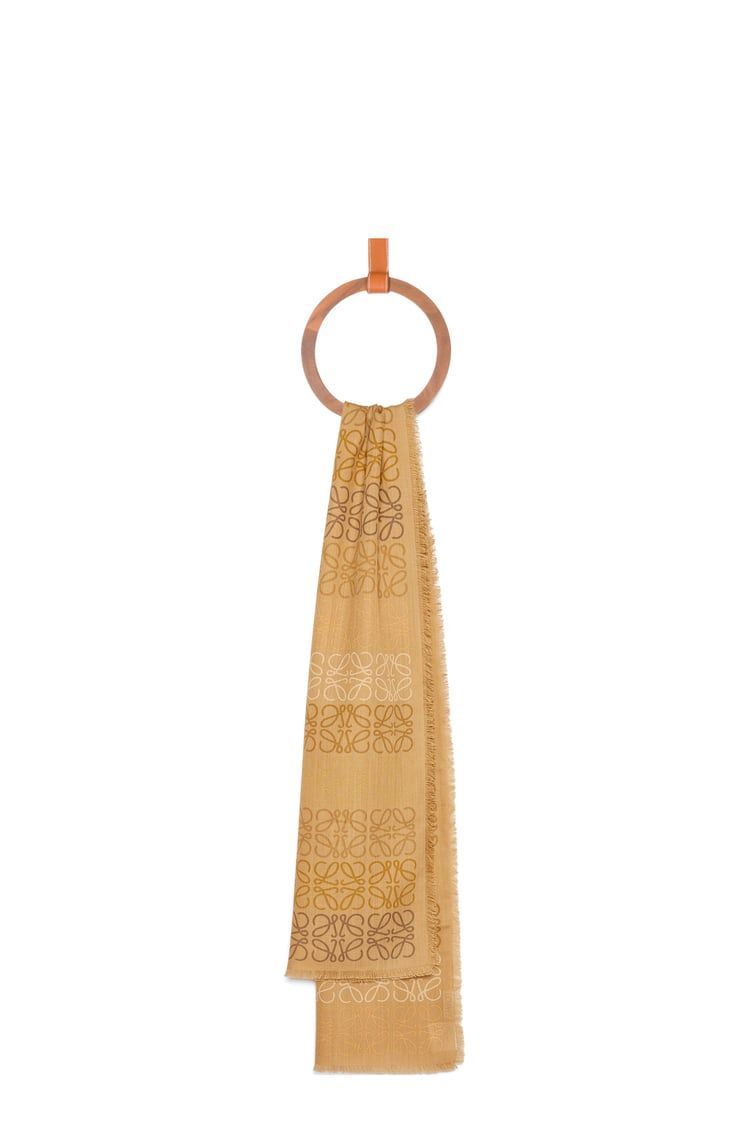 Anagram scarf in wool, silk and cashmere