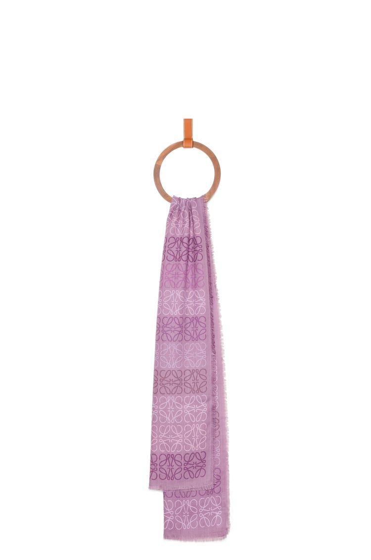 Anagram scarf in wool, silk and cashmere