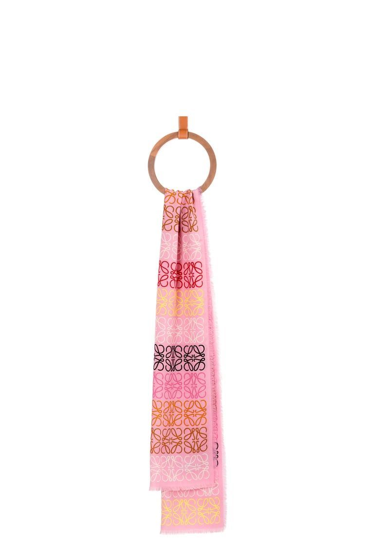 Anagram scarf in wool, silk and cashmere